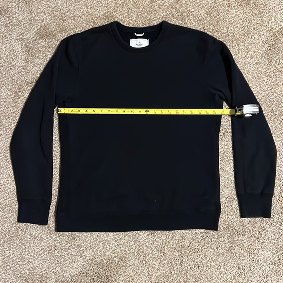 Reigning Champ Midweight Terry Crewneck, Black - Picture 3 of 8